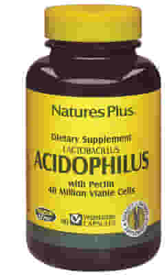 Integratore Natures PLUS Acidophilus con pectina, 90 capsule