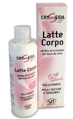 Latte corpo Cryseida BIO idratante per pelli secche, 200ml