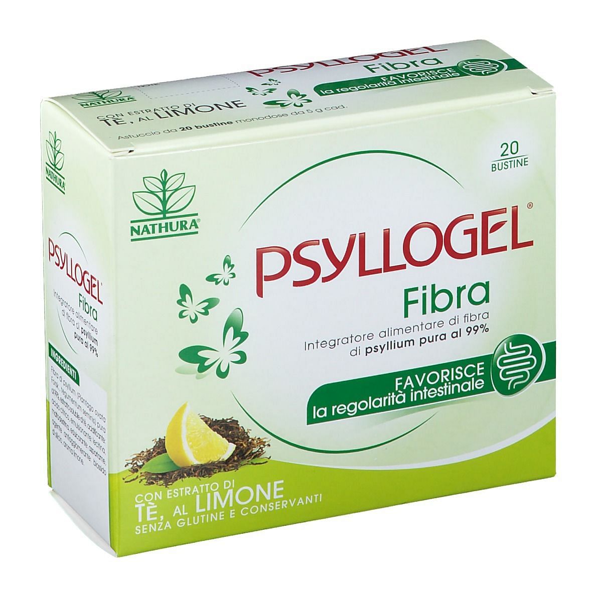 Psyllogel Fibra Te Limone 20 Bustine