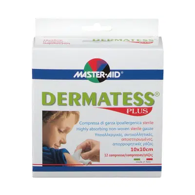 GARZA DERMATESS PLUS 10X10 12 PEZZI GARZA DERMATESS PLUS 10X10 12 PEZZI