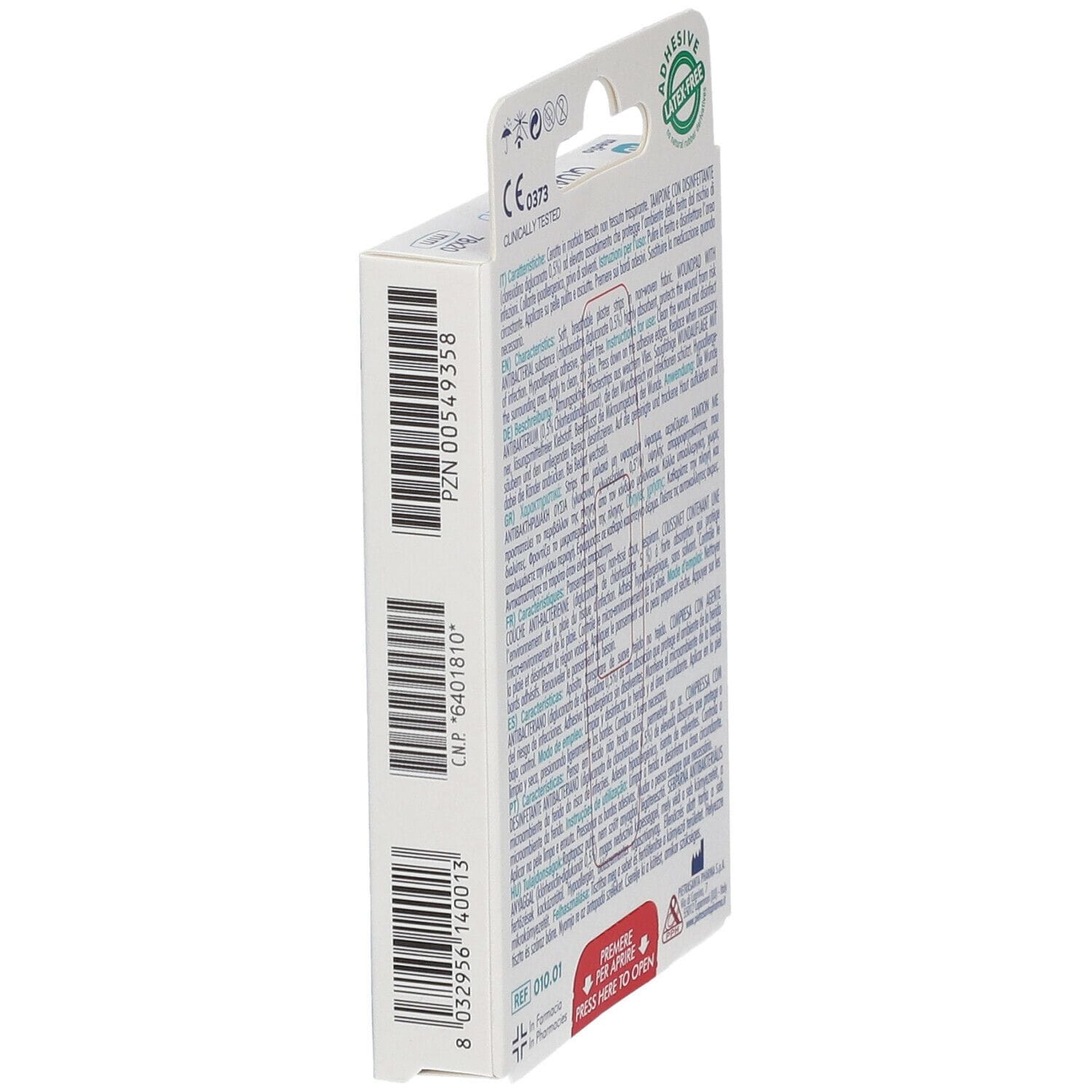 Cerotto Master-Aid Quadra Med Medio ipoallergenico, 10 pezzi