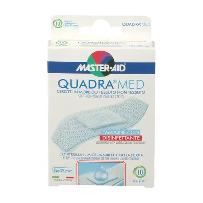 CEROTTO MASTER-AID QUADRA DERMOATTIVO SUPER 10 PEZZI CEROTTO MASTER-AID QUADRA DERMOATTIVO SUPER 10 PEZZI