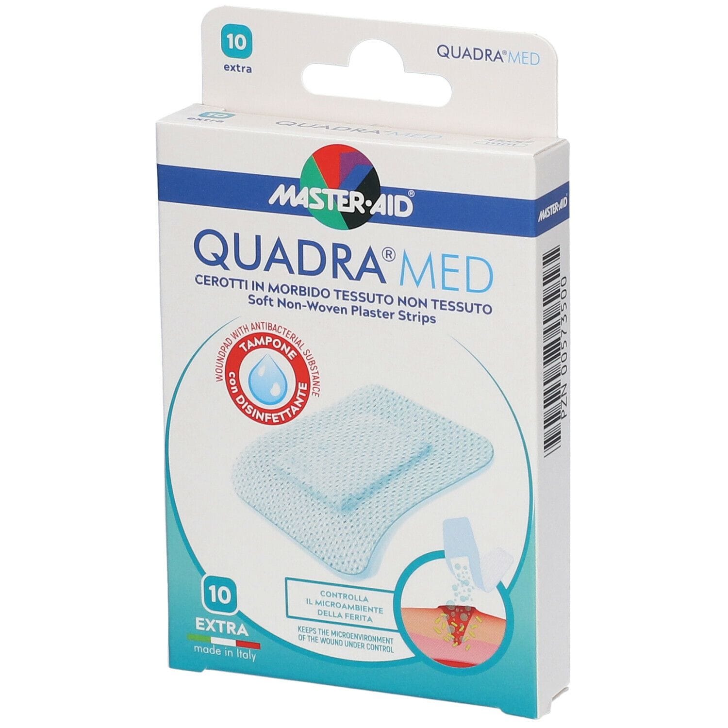 Cerotti Master-Aid Quadra Extra ipoallergenici, 10 pezzi