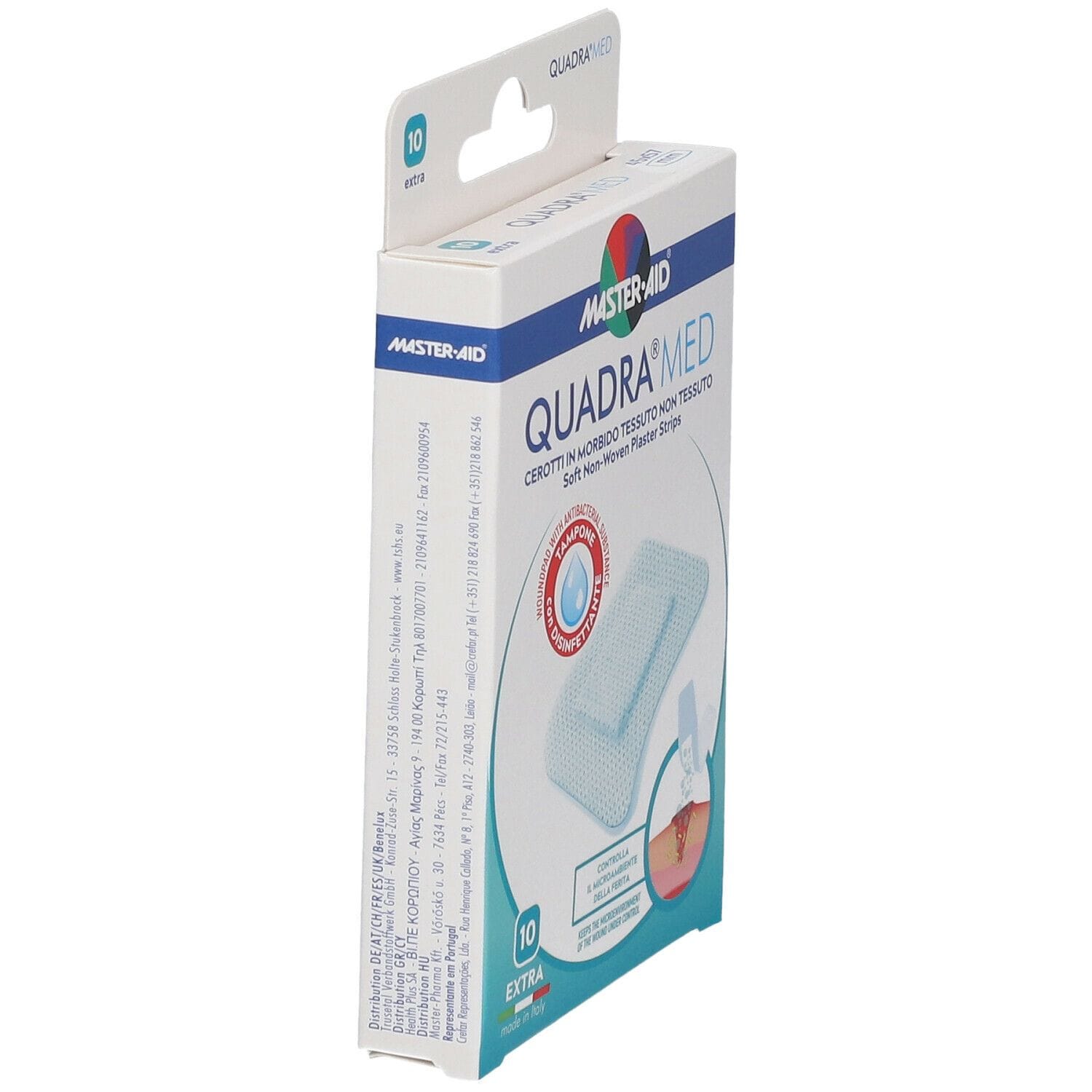 Cerotti Master-Aid Quadra Extra ipoallergenici, 10 pezzi