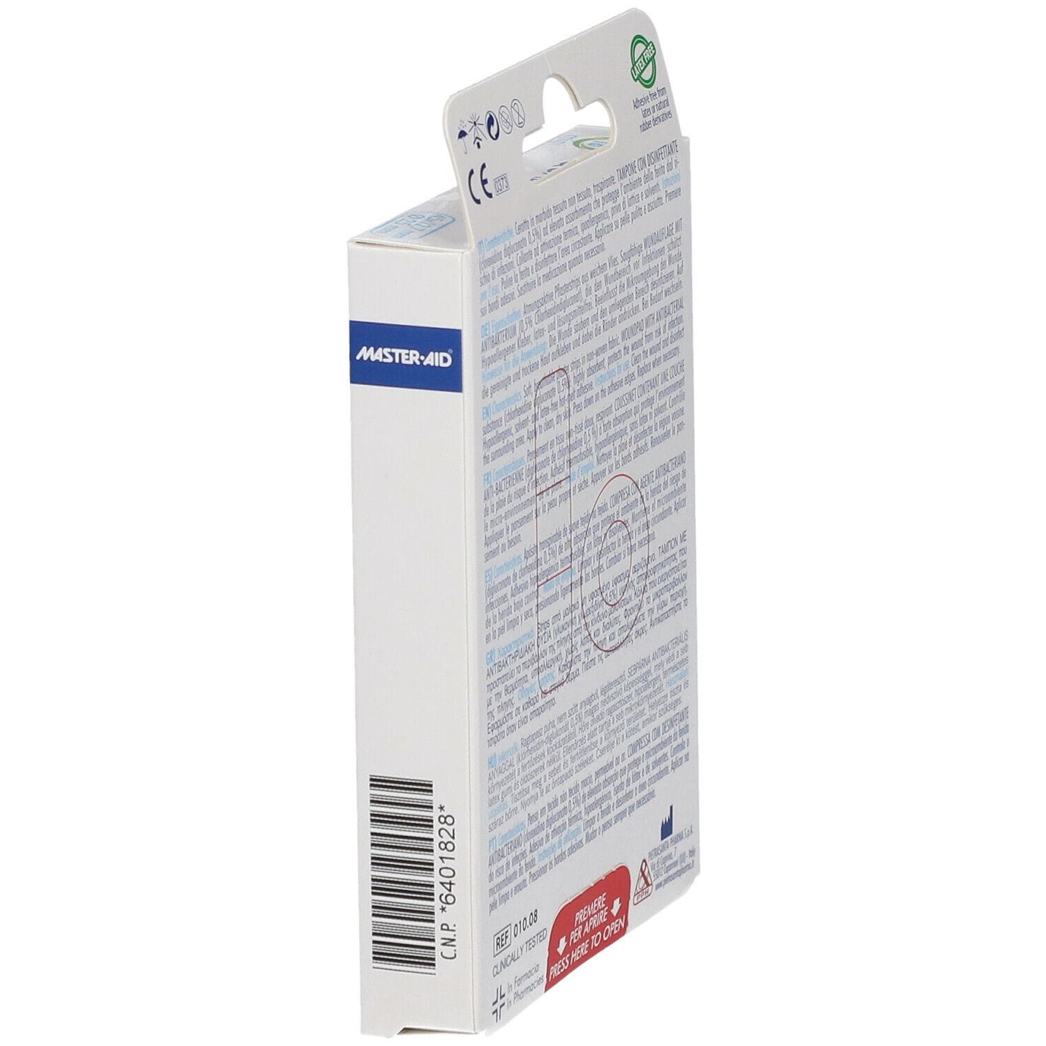 Cerotti Master-Aid Quadra Mini ipoallergenici, 18 pezzi