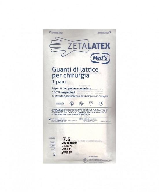 Zetalex Guanti Chirurgici 7,5