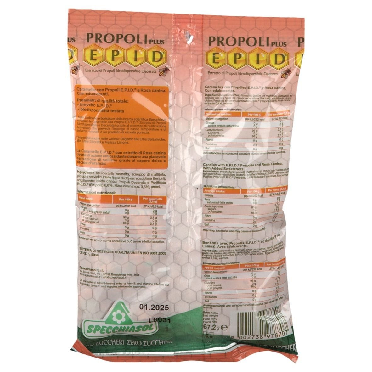 EPID CARAMELLE PROPOLI ROSA CANINA