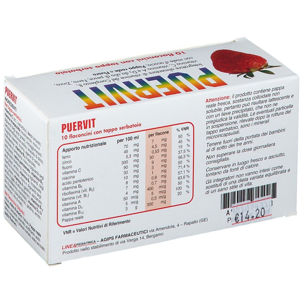 PUERVIT 10 FLACONCINI 10 ML