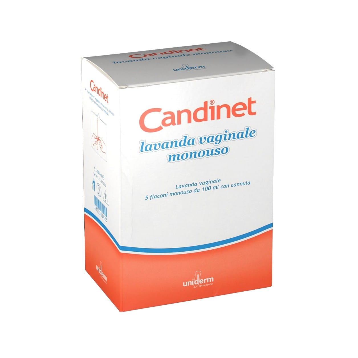 Lavanda Vaginale Candinet 5 Flaconi Monodose da 100ml