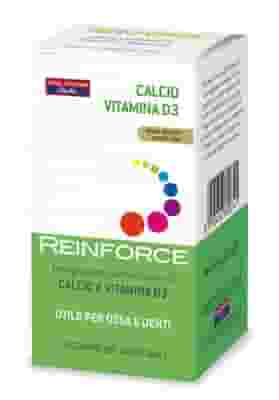 Integratore Reinforce Calcio e Vitamina D3, 30 compresse masticabili