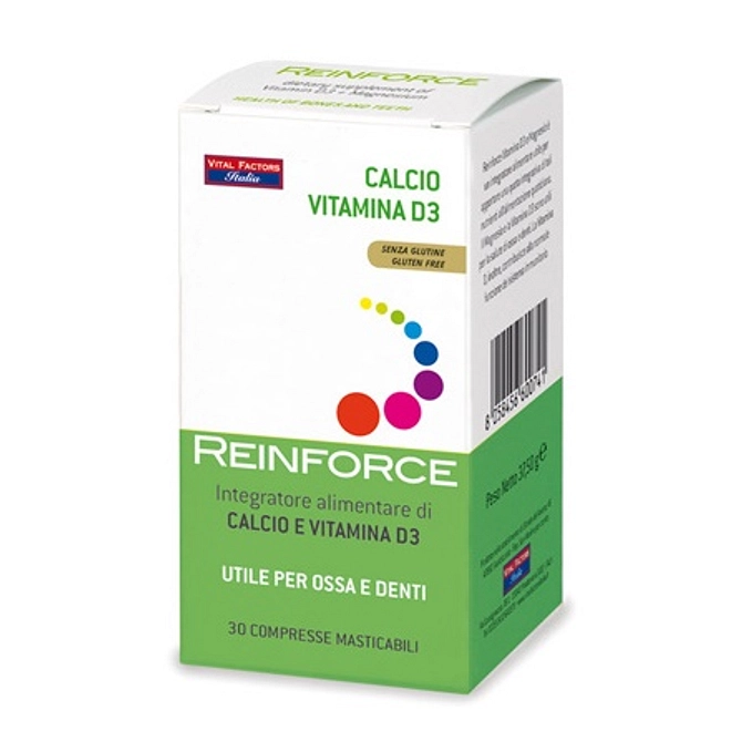 Reinforce Calcio + Vitamina D3 30 Compresse Masticabili