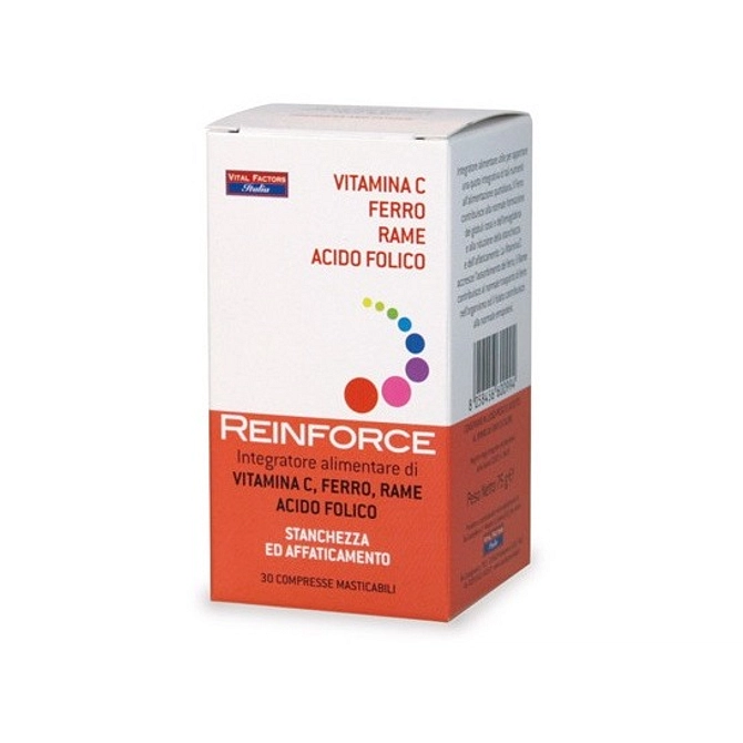 Reinforce Ferro + Rame + Vitamina C 30 Compresse Masticabili