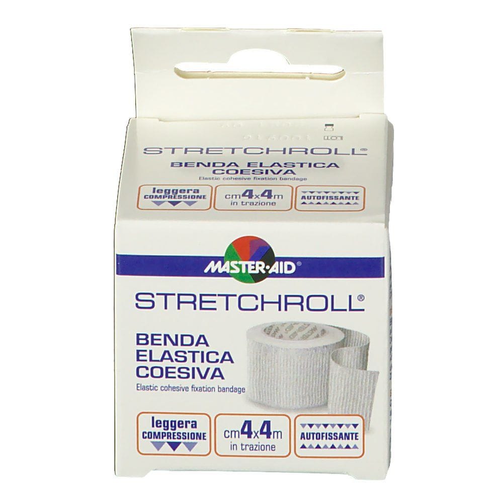 Benda Elastica Master-Aid Stretchroll 4x400cm autobloccante