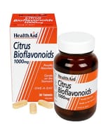 Integratore HealthAid Bioflavonoidi da Agrumi 1000mg, 30 cpr