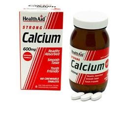 Integratore Calcium 600mg Strong con Vitamina D, 60 compresse