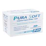 Garza Sterile Pura Soft TNT 36x40cm, 12 Compresse Monouso