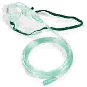 Maschera per ossigenoterapia adulti a media concentrazione