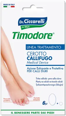 CEROTTO CALLIFUGO SAGOMATO PER CALLI DURI APPLICARE SU FORMAZIONI CORNEE DURE IGIENEPIEDE 6 PEZZI CEROTTO CALLIFUGO SAGOMATO PER CALLI DURI APPLICARE SU FORMAZIONI CORNEE DURE IGIENEPIEDE 6 PEZZI