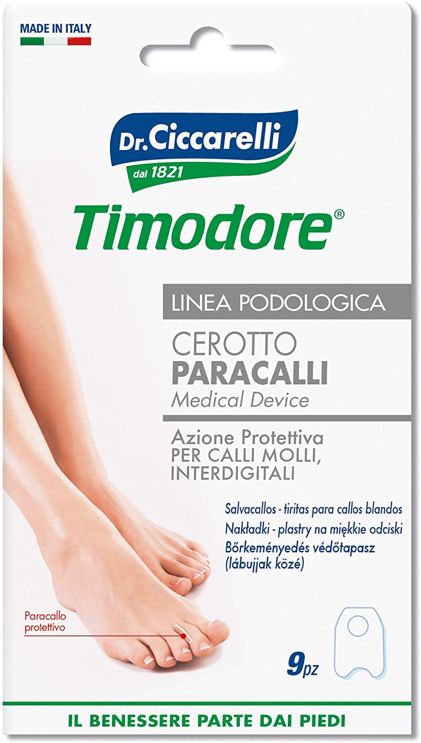 Cerotto Paracallo Sagomato Per Calli Molli Interdigitali Applicare Su Formazione Cornee Igienepiede 9 Pezzi