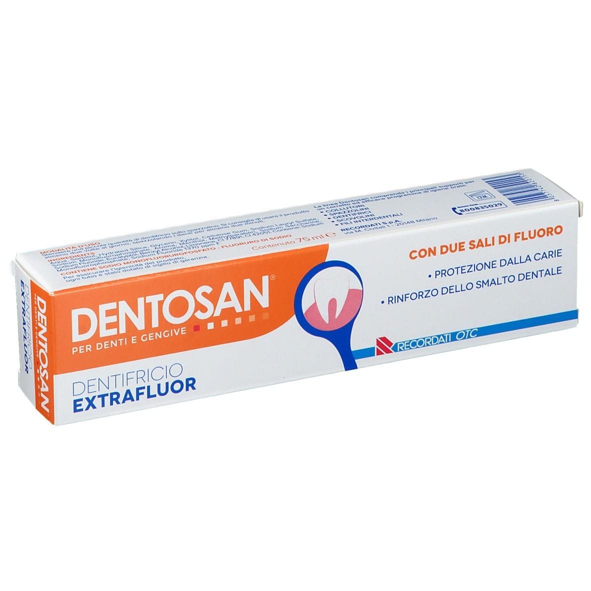 Dentifricio Dentosan Extrafluor al fluoro, 75ml