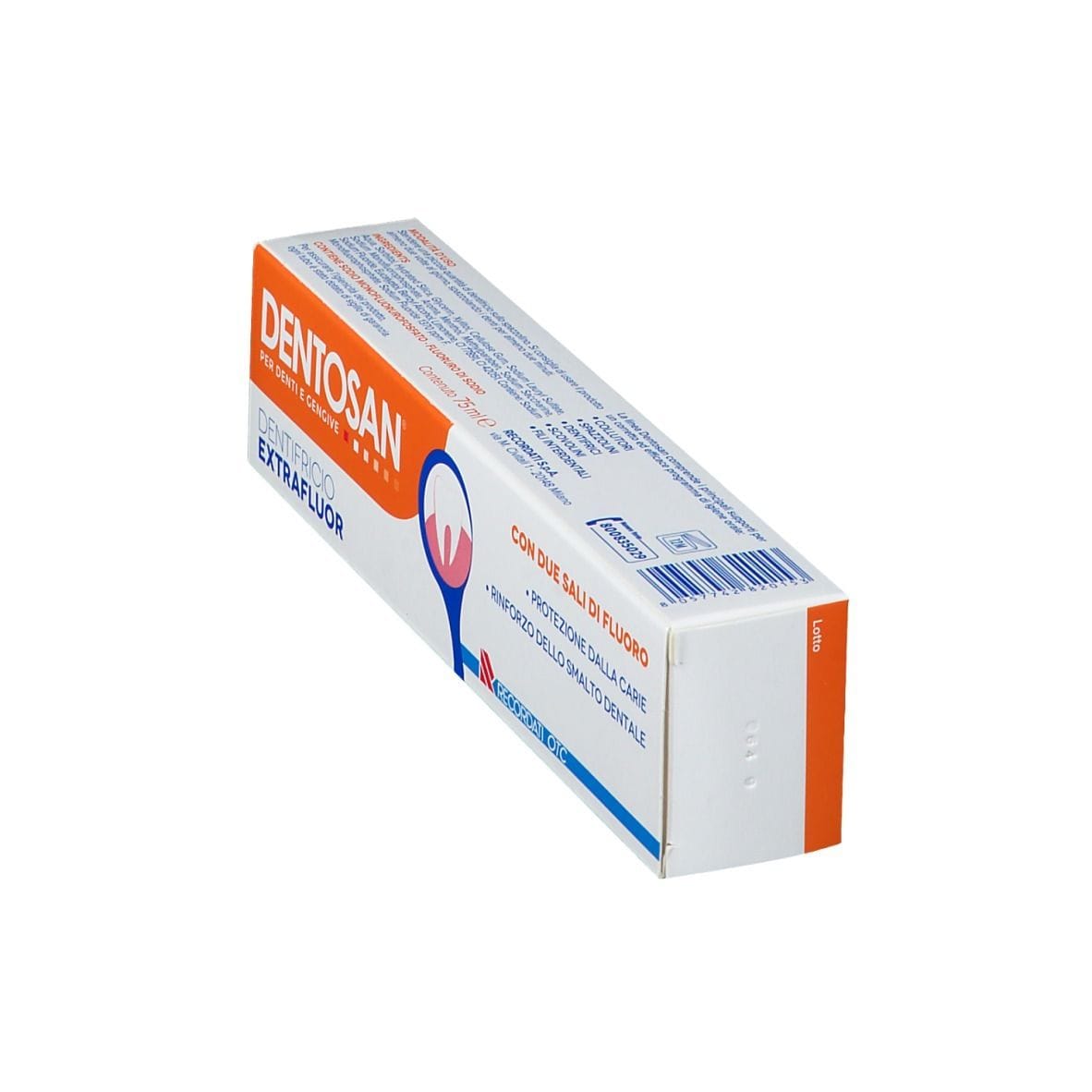 Dentifricio Dentosan Extrafluor al fluoro, 75ml