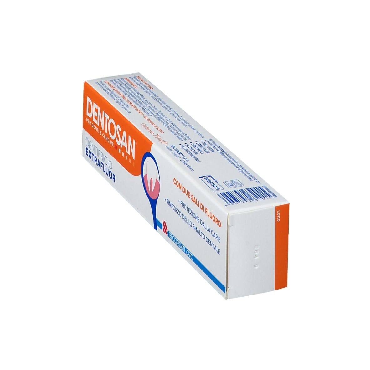 Dentifricio Dentosan Extrafluor al fluoro, 75ml