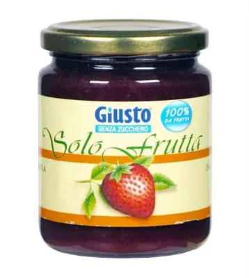 GIUSTO SOLO FRUTTA MARMELLATA FRAGOLE 284 G GIUSTO SOLO FRUTTA MARMELLATA FRAGOLE 284 G