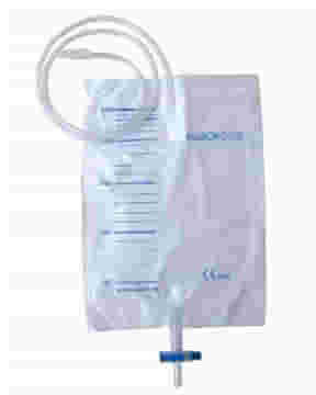 SACCA DI DRENAGGIO LETTO PER INCONTINENZA 2000ML IN PVC CON VALVOLA DI NON RITORNO E SCARICO STERILE CON TUBO DI RACCORDO 90CM 75 PEZZI RIUTILIZZABILE