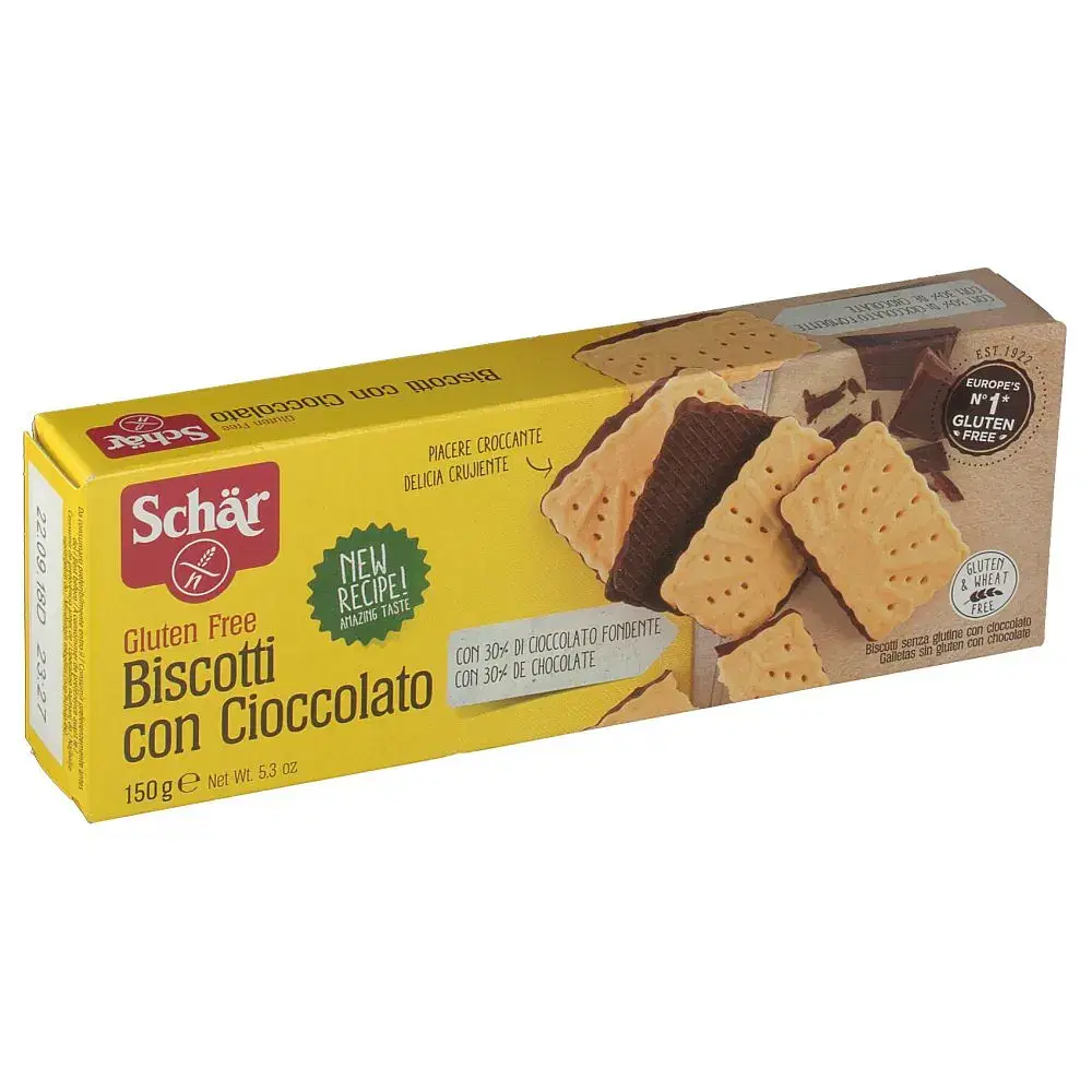 Schar Biscotto Con Cioccolato Dark Chocolate 150 G