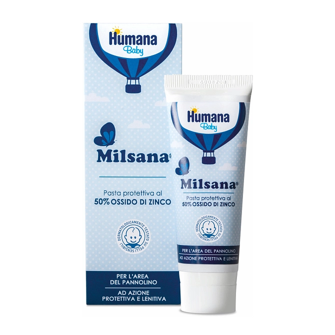 Humana Baby Milsana Pasta Protettiva All'ossido Di Zinco 50 Ml