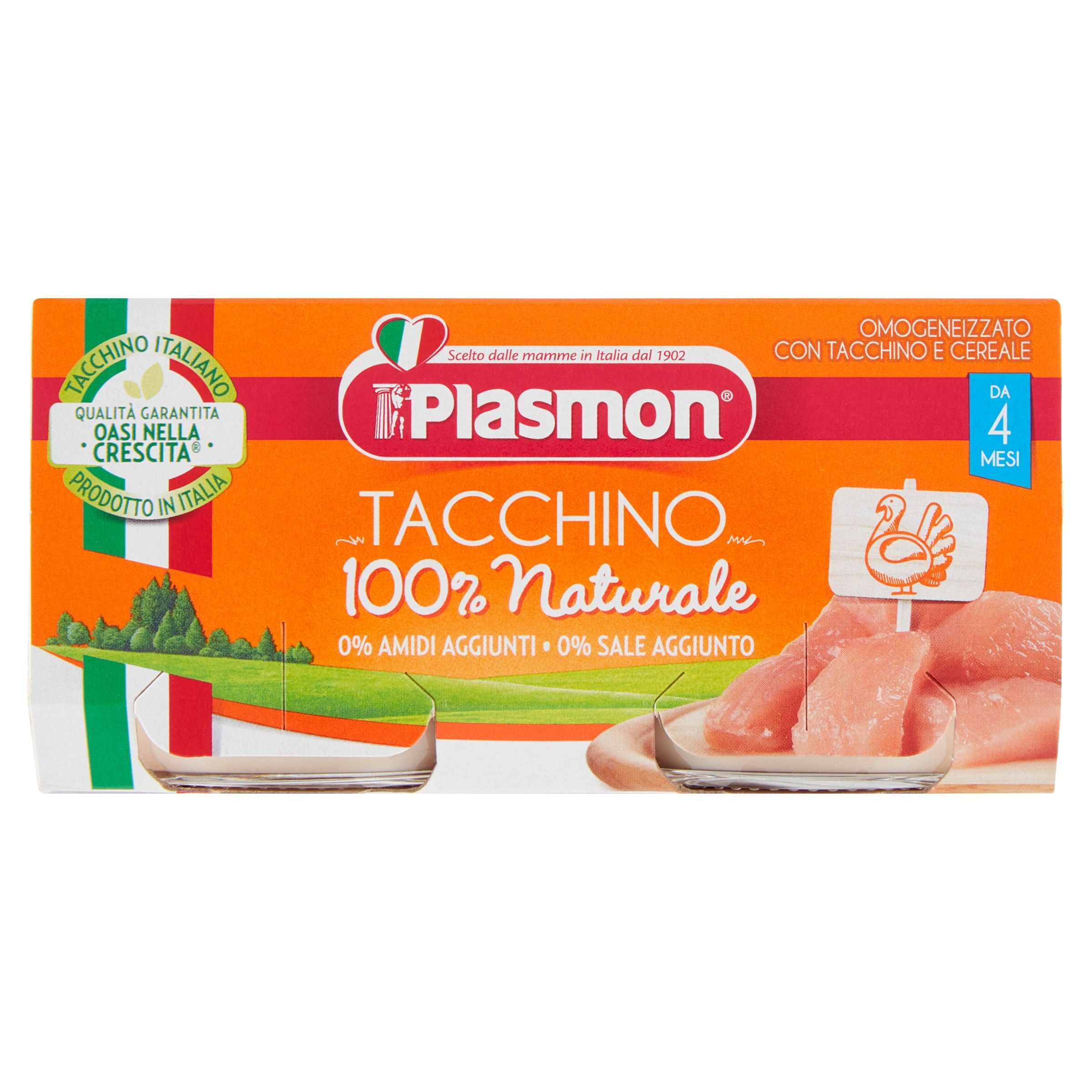 Plasmon Omogeneizzato Tacchino 80 G X 2 Pezzi