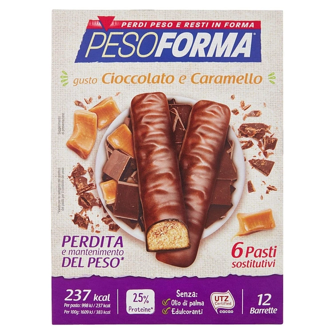 Pesoforma Barretta Cioccolato Caramello 12 X 31 G