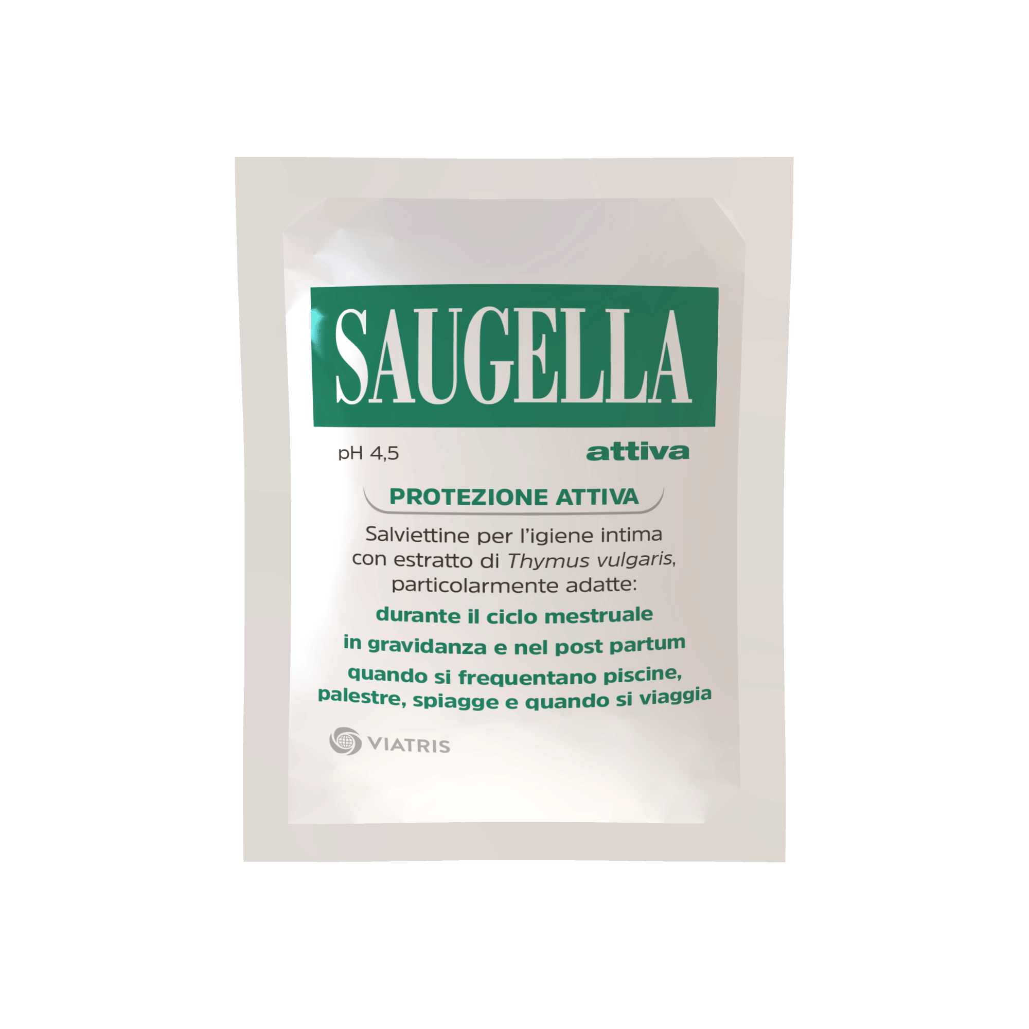 SAUGELLA ATTIVA SALVIETTINE DETERGENTI 10 BUSTINE