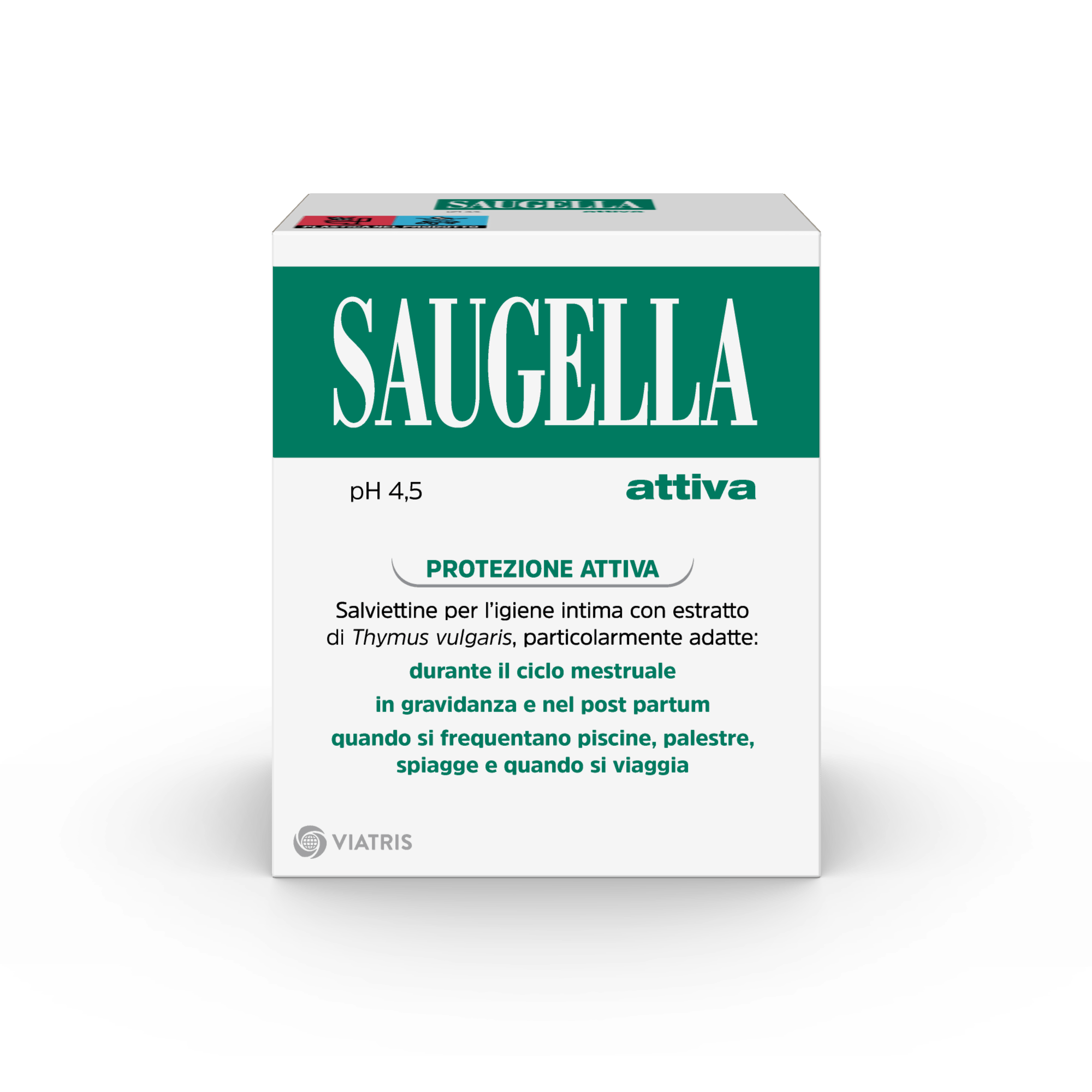 SAUGELLA ATTIVA SALVIETTINE DETERGENTI 10 BUSTINE