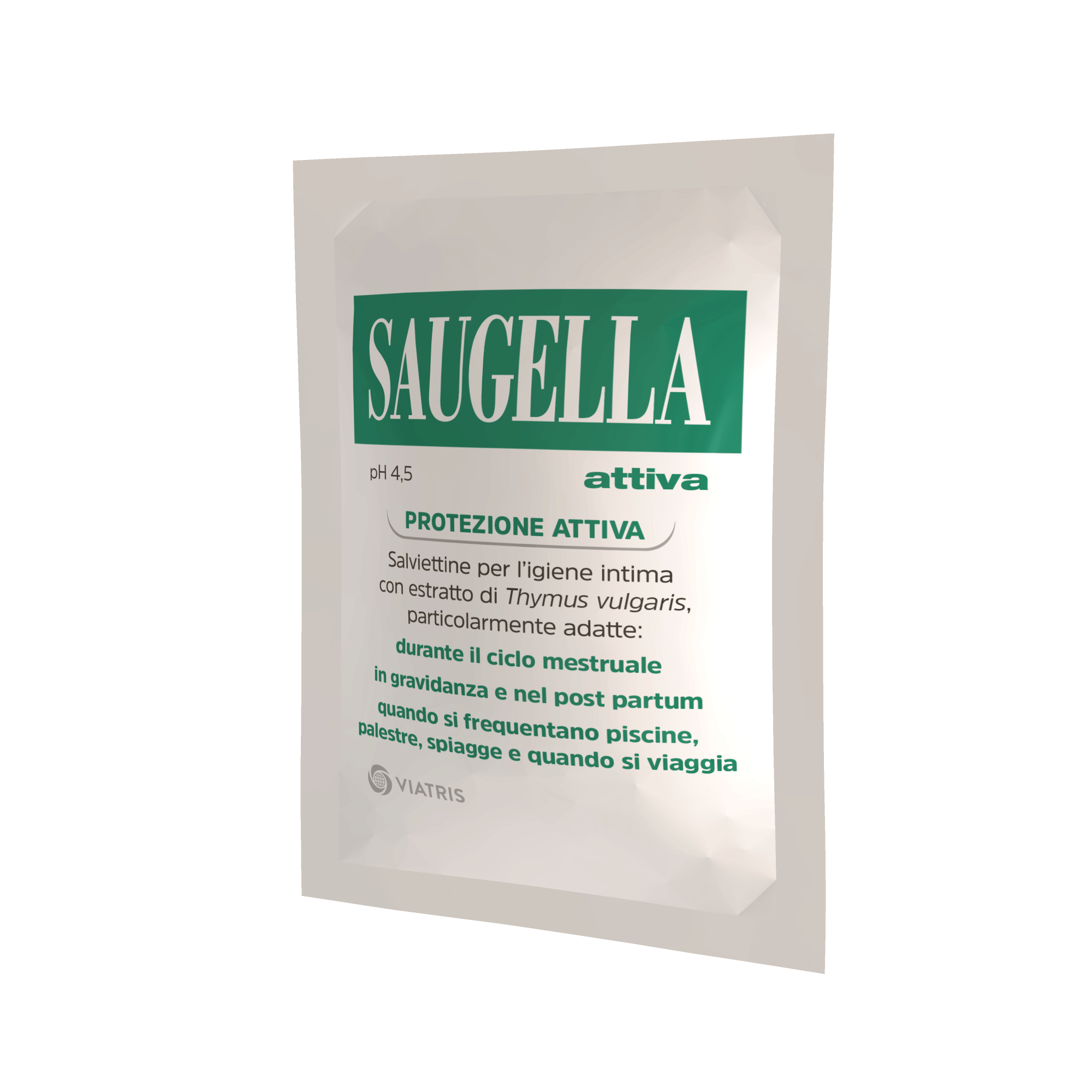 SAUGELLA ATTIVA SALVIETTINE DETERGENTI 10 BUSTINE