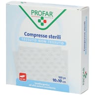 GARZA COMPRESSA TESSUTO NON TESSUTO 10X10 CM 100 PEZZI PROFAR