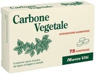 Integratore Carbone Vegetale da Faggio e Betulla, 75 compresse