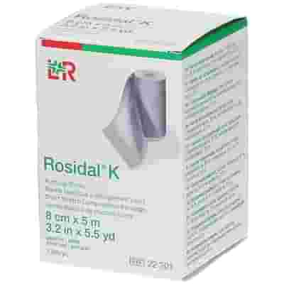 BENDA ELASTICA ROSIDAL K COMPRESSIONE FORTE 8X500CM CON GRAFFETTE