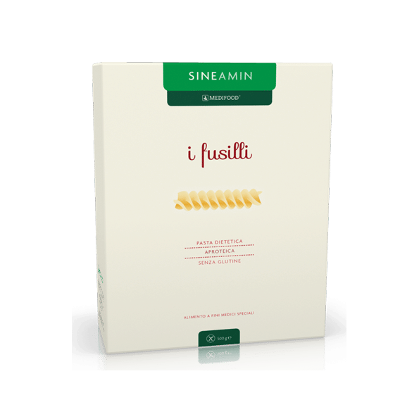 Pasta aproteica senza glutine Sineamin Fusilli 500g