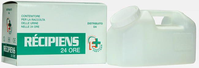 Contenitore per raccolta urine nelle 24 ore, 2,5 litri