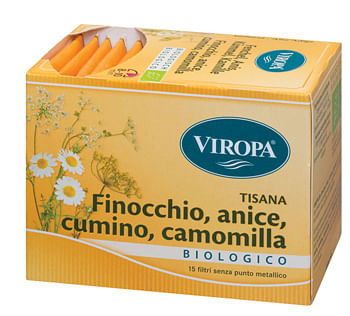 Viropa Finocchio/Cumino/Anice/Camomilla Bio 15 Bustine