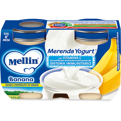 MELLIN MERENDA YOGURT BANANA 2X120 G