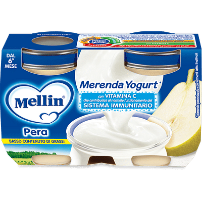 MELLIN MERENDA YOGURT PERA 2X120 G