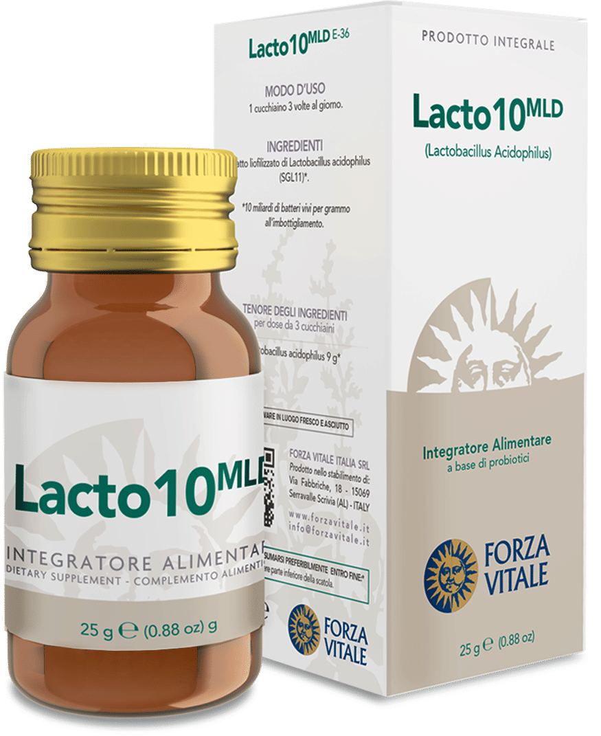 Integratore Ecosol Lacto10 con Lactobacillus acidophilus, 25g