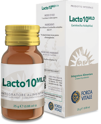 Integratore Ecosol Lacto10 con Lactobacillus acidophilus, 25g