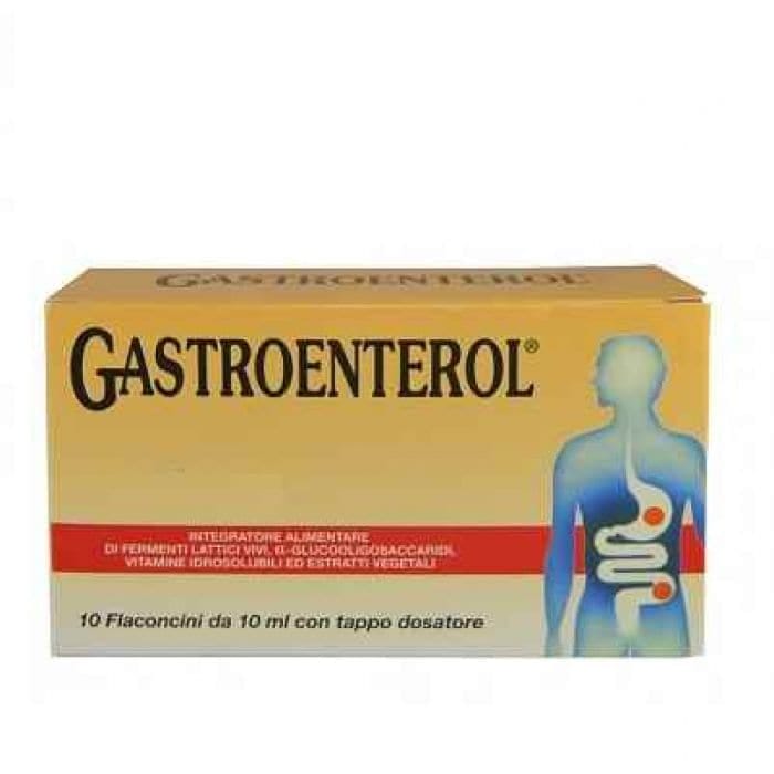 Integratore Gastroenterol con fermenti lattici, 10 flaconcini