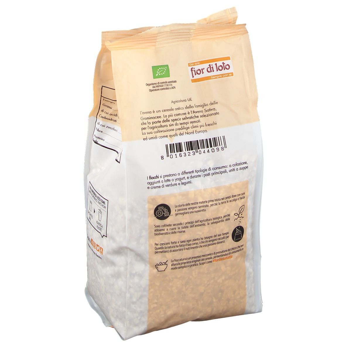 FIOCCHI AVENA INTEGRALE MIGNON 500 G