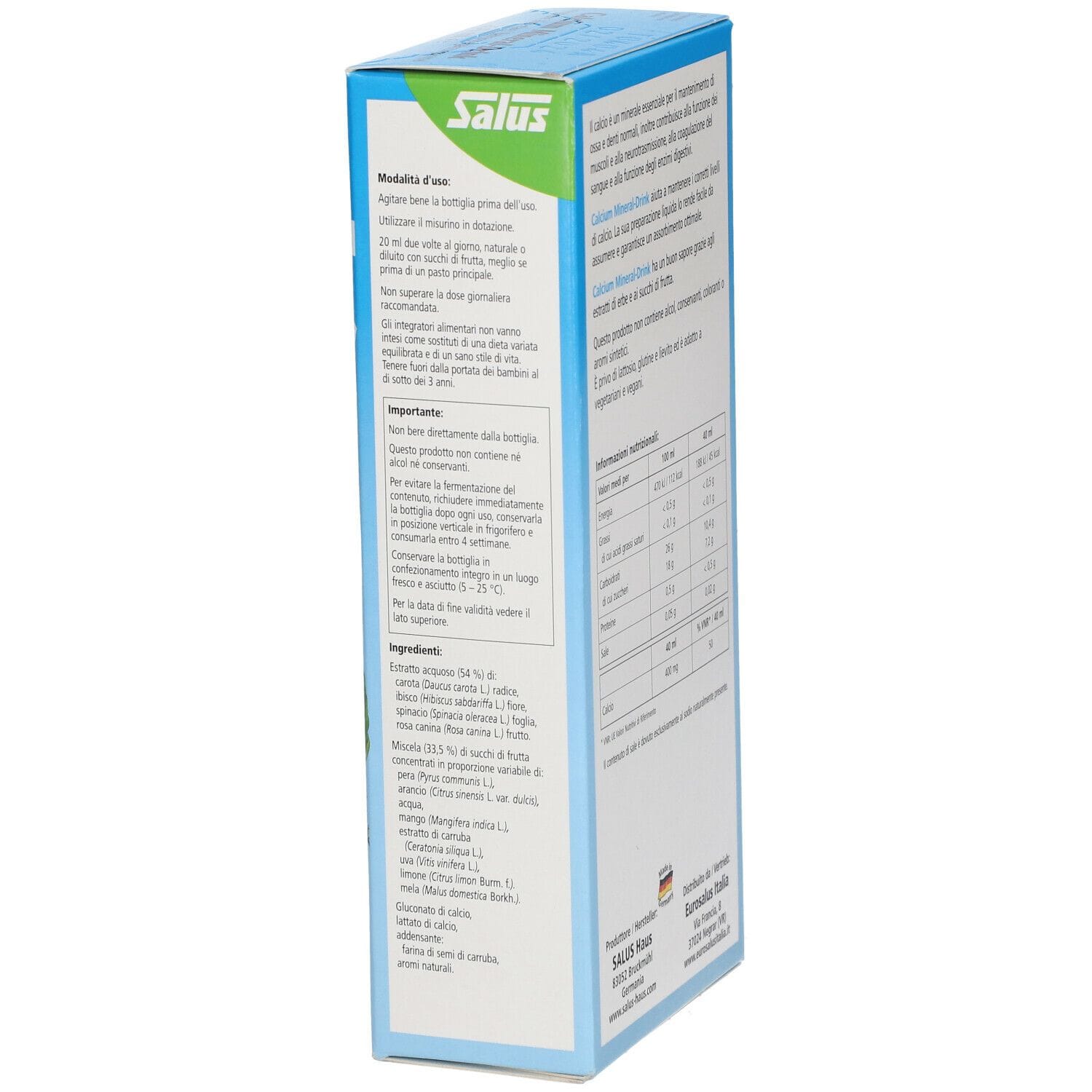 Integratore Salus Calcio con estratti vegetali, 250ml