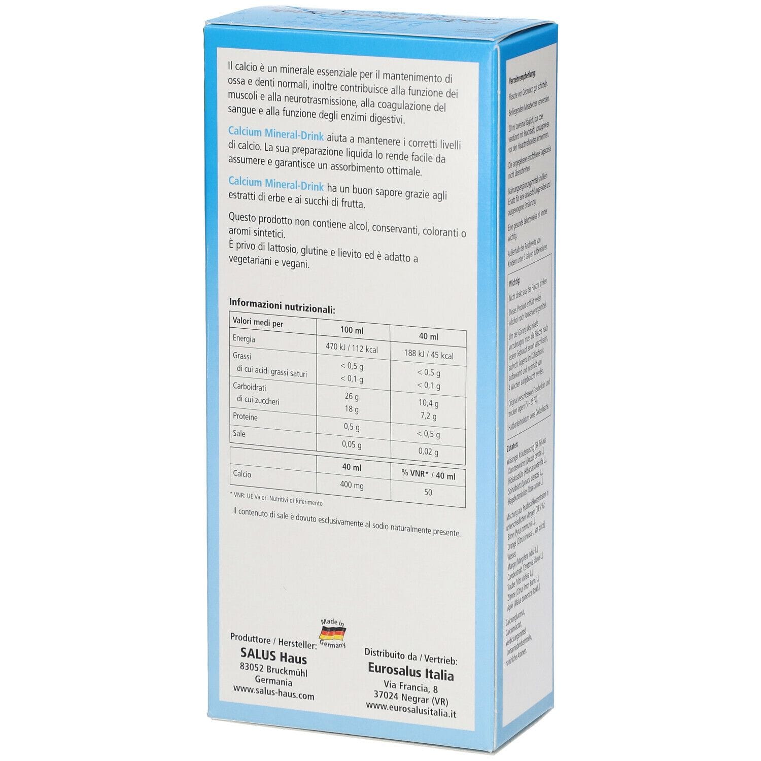 Integratore Salus Calcio con estratti vegetali, 250ml