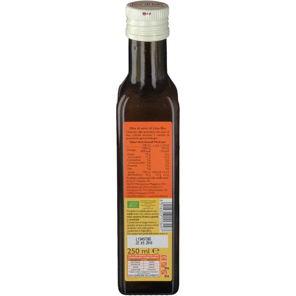 FIOR DI LOTO OLIO DI SEMI DI LINO 250 ML